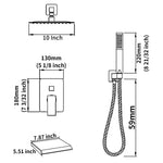 Three-Function Large Shower-10 Inch