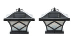 Solar Powered Fence Post Cap Pack (Set of 2)