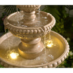 Resin Outdoor Floor Fountain with Light