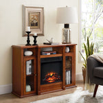 Electric Fireplace TV Stand Storage Shelf for Living Room