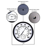 Patio Hanging Decor Wireless Wall Thermometer