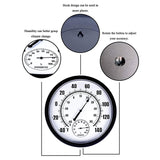 Patio Hanging Decor Wireless Wall Thermometer