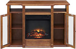 Electric Fireplace TV Stand Storage Shelf for Living Room