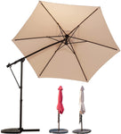 ,Offset Patio Umbrella With Base