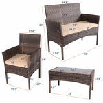 4-Piece Wicker Set