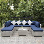 9-Piece Rattan Set