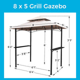 8x5 Outdoor Gazebo