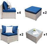 9-Piece Rattan Set