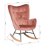 Rocking Chairs VELVET PINK