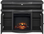 Electric Fireplace TV Stand Storage Cabinet Black